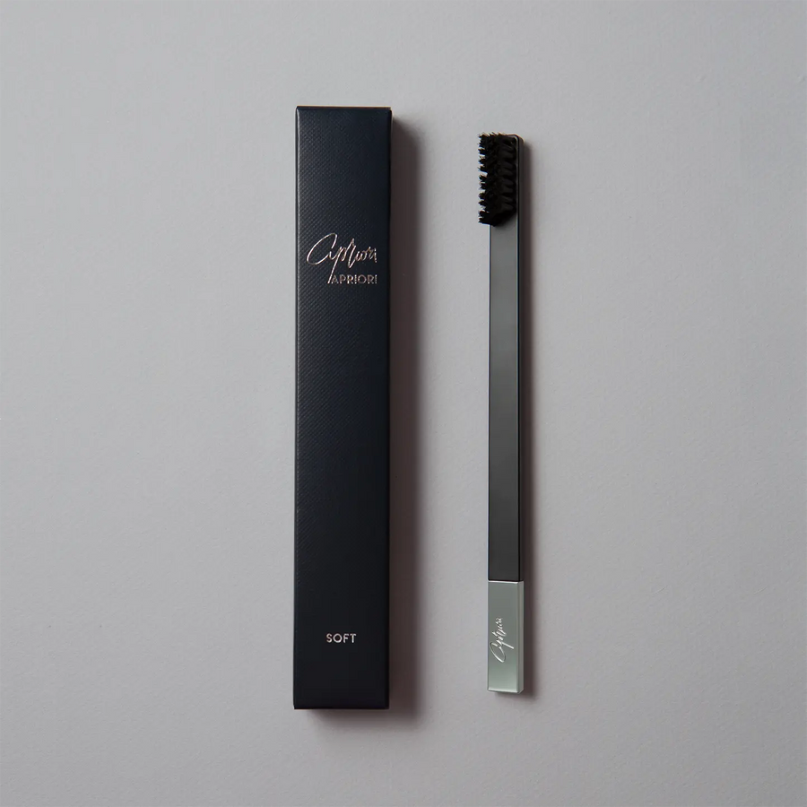 Apriori Toothbrush - Black & Silver - Soft