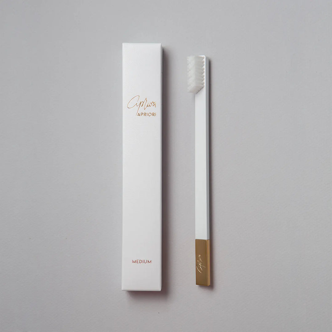 Apriori Toothbrush - White & Gold - Medium