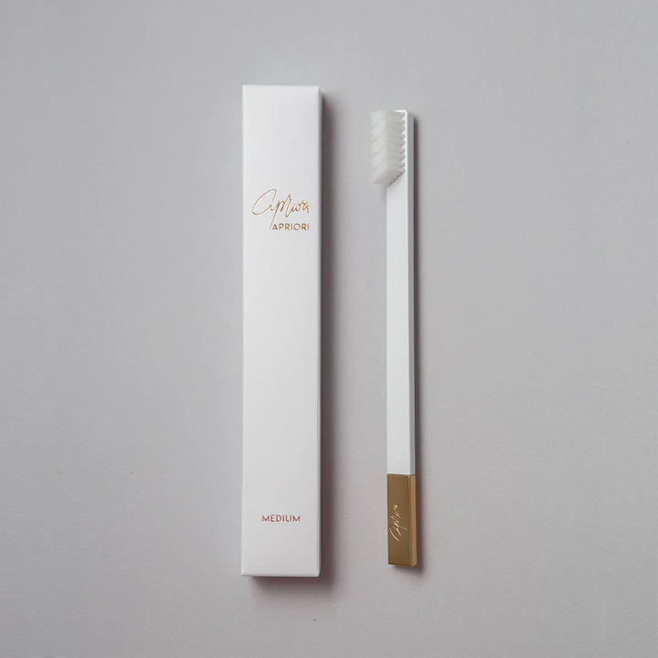 Apriori Toothbrush - White & Gold - Medium