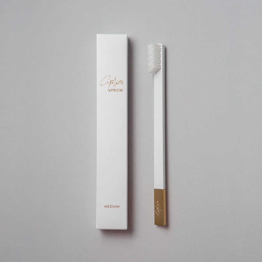 Apriori Toothbrush - White & Gold - Medium