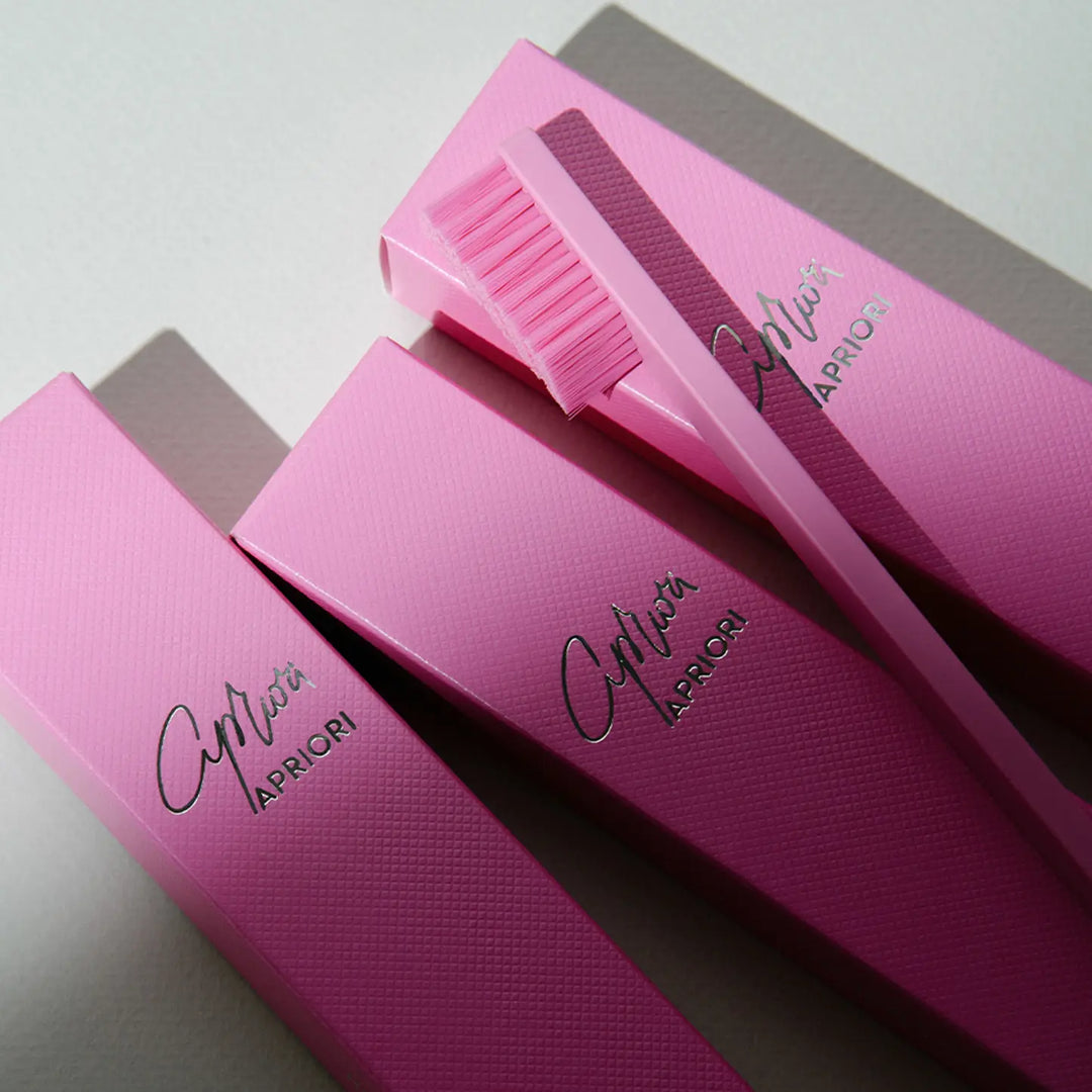 Apriori Toothbrush - Bubblegum Pink & Silver - Soft 4