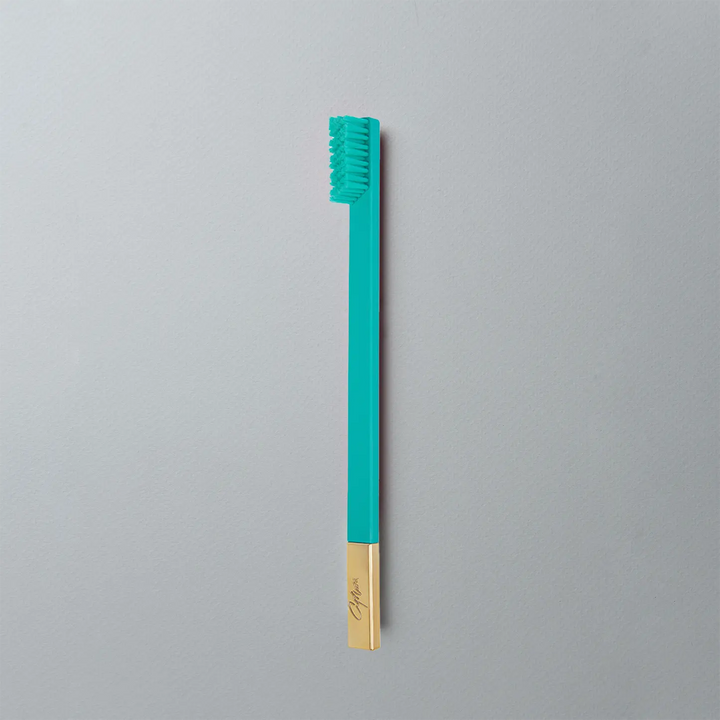 Apriori Toothbrush - Turquoise Blue & Gold - Medium 3