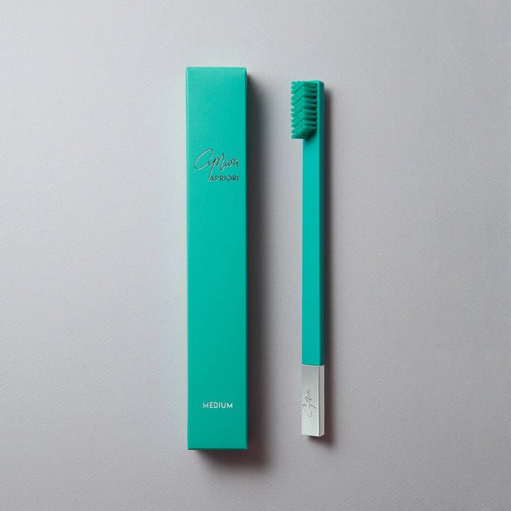 Apriori Toothbrush - Turquoise Blue & Silver - Medium