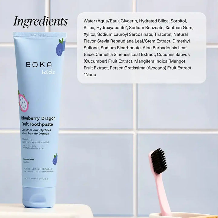 Boka Whitening n-Ha Toothpaste - Blueberry Dragon Fruit 4