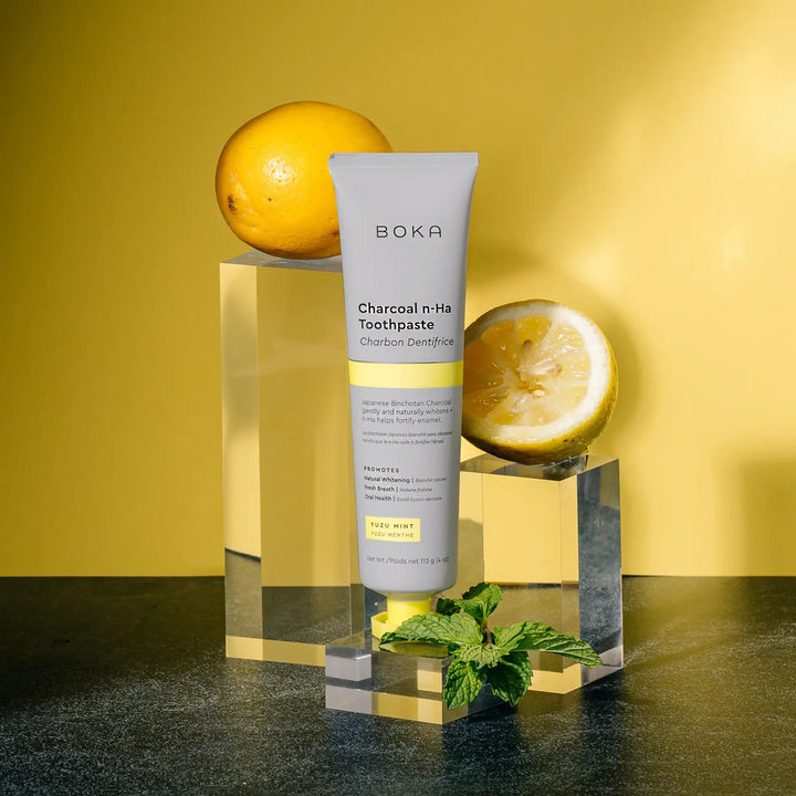 Boka Whitening n-Ha Toothpaste - Charcoal Yuzu Mint 3