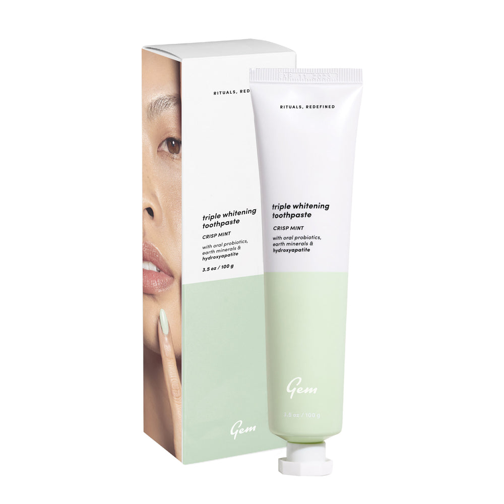 Gem Triple Whitening Toothpaste - Crisp Mint 2