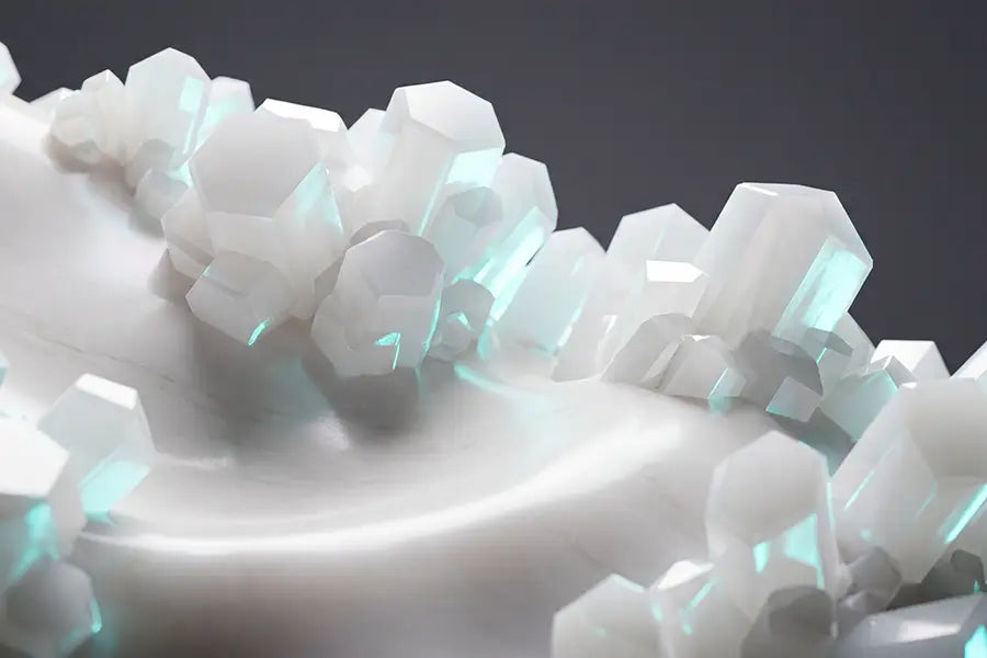 Macro view of nano-hydroxyapatite crystal structure — the mineral that supports tooth enamel remineralisation