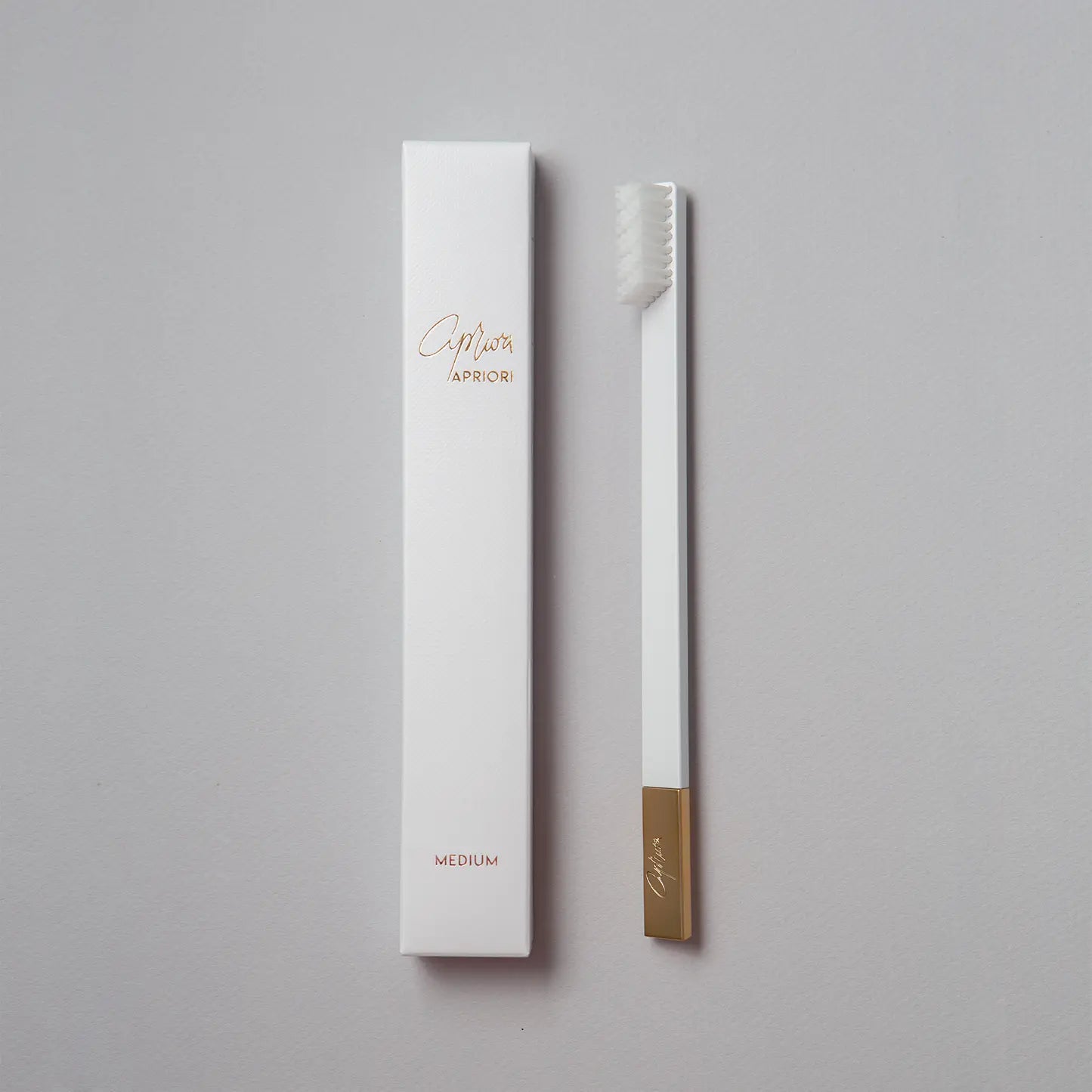 Apriori Toothbrush - White & Gold - Medium