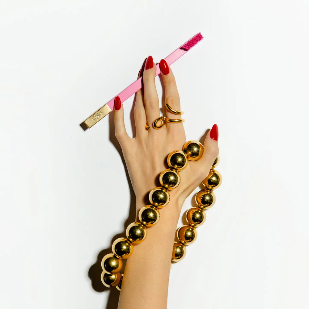 Apriori Toothbrush - Bubblegum Pink & Gold - Soft 2