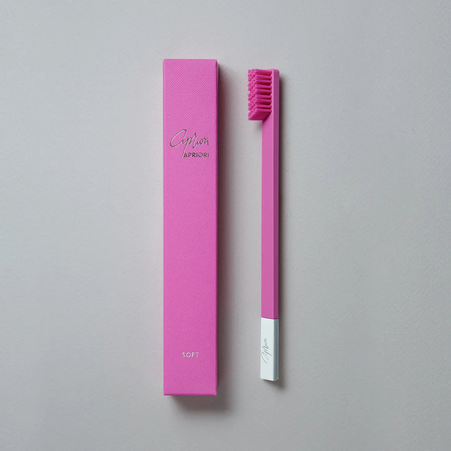 Apriori Toothbrush - Bubblegum Pink & Silver - Soft