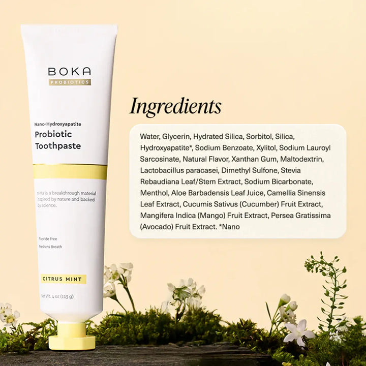 Boka Probiotic n-Ha Toothpaste - Citrus Mint 7