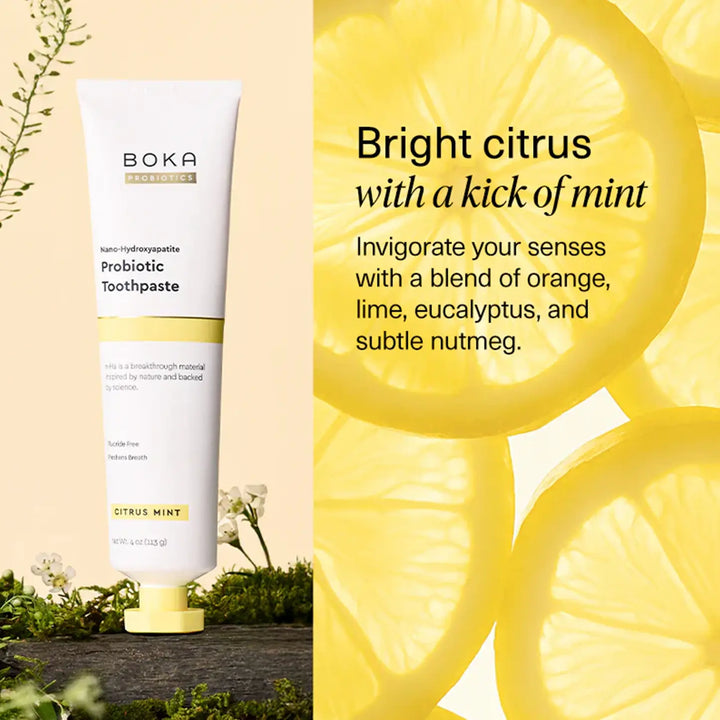 Boka Probiotic n-Ha Toothpaste - Citrus Mint 6