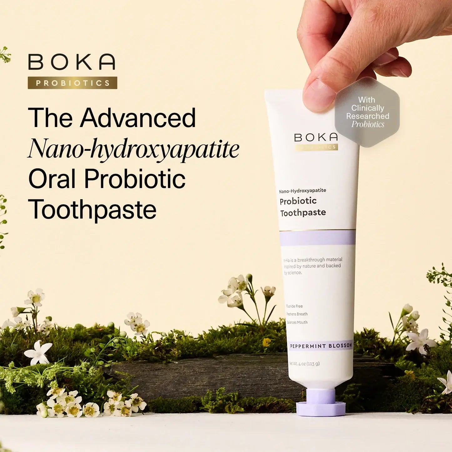Boka Probiotic n-Ha Toothpaste - Peppermint Blossom 2