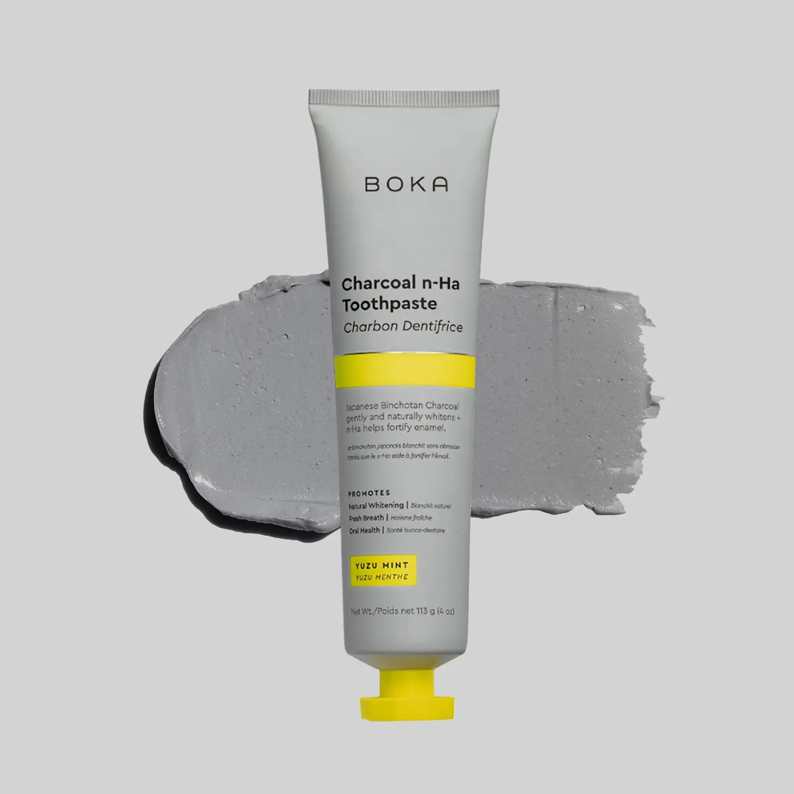 Boka Whitening n-Ha Toothpaste - Charcoal Yuzu Mint 2