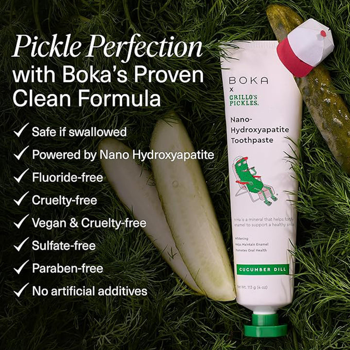 Boka x Grillo's Pickles n-Ha Toothpaste - Cucumber Dill 4