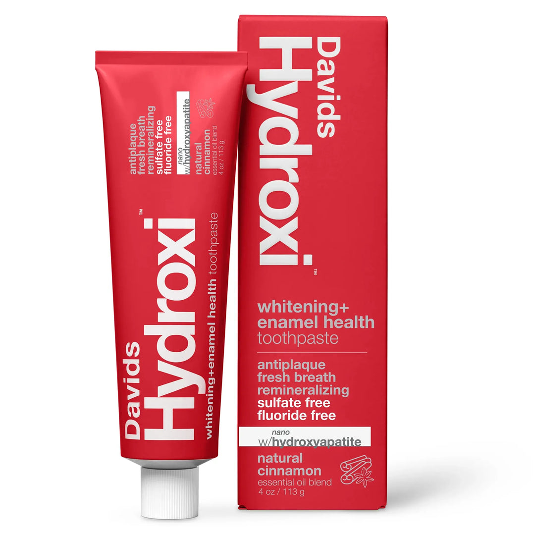 Davids cinnamon hydroxyapatite toothpaste with natural cinnamon and spice flavour