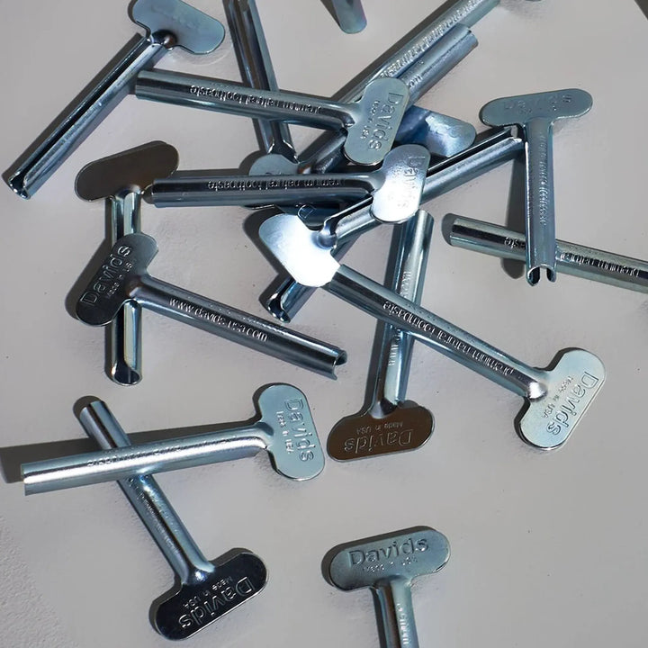 Davids metal tube key — reusable toothpaste tube squeezer