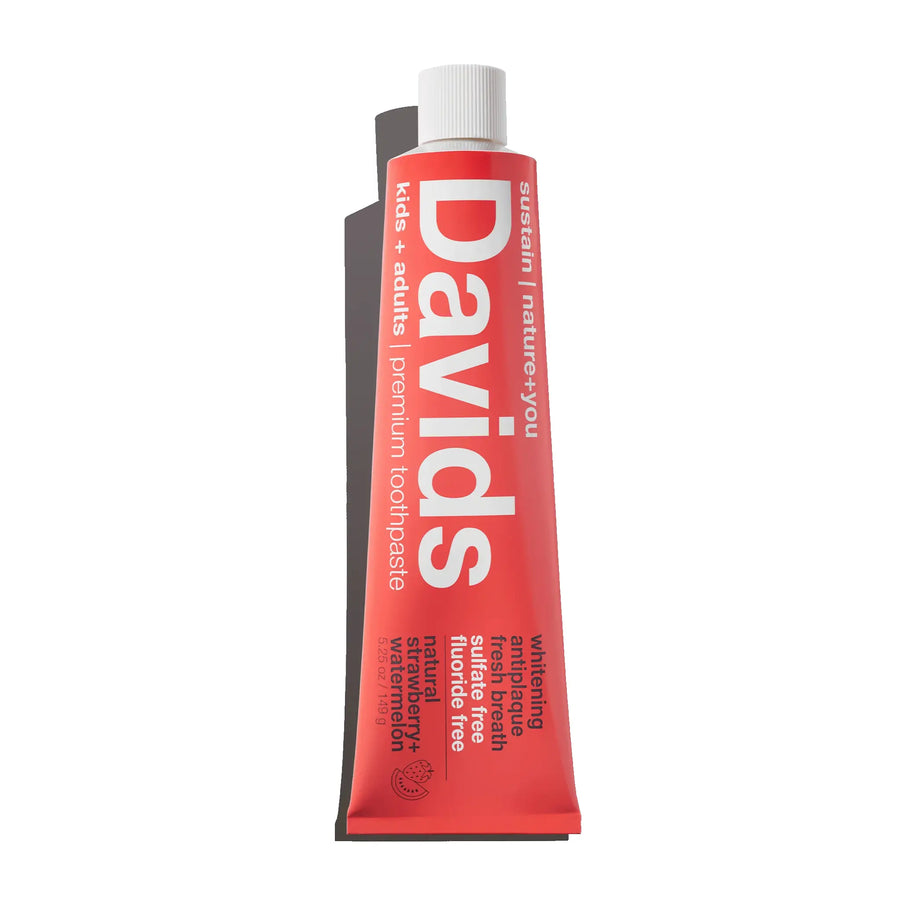 Davids Natural Toothpaste - Strawberry + Watermelon