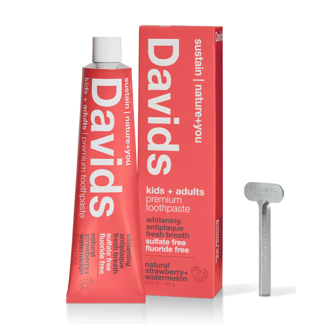 Davids Natural Toothpaste - Strawberry + Watermelon 9
