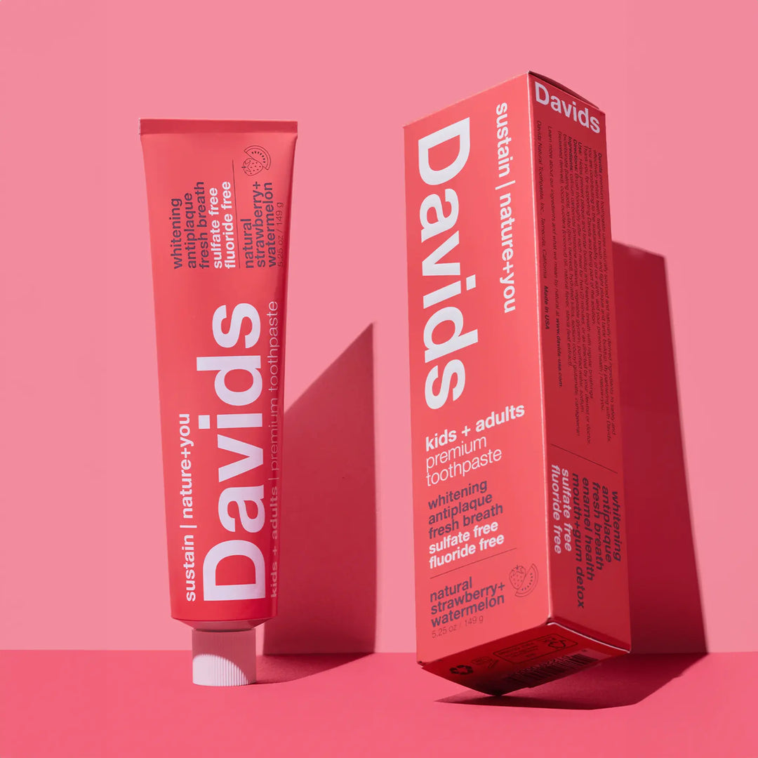 Davids Natural Toothpaste - Strawberry + Watermelon 2