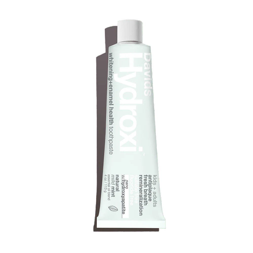 Davids Nano-Hydroxiapatite Mild Mint toothpaste tube on a white background