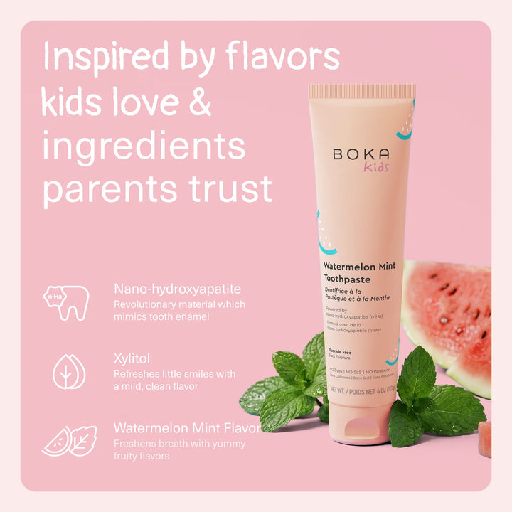 Boka Nano Hydroxyapatite Toothpaste - Watermelon Mint