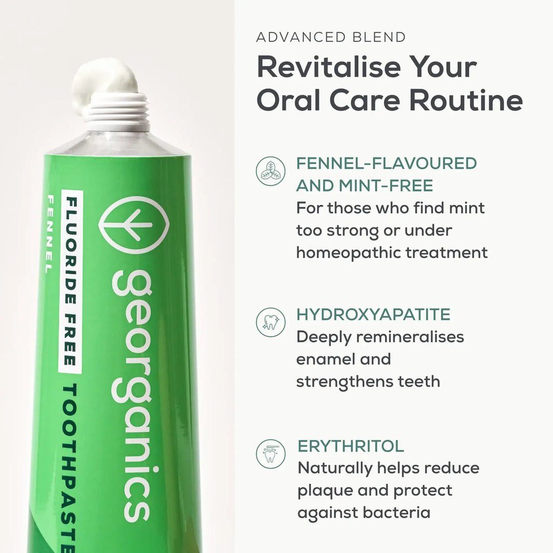 Truthpaste Fennel Toothpaste Georganics Hydroxyapatite Toothpaste Fennel | UK Natural Licorice ...