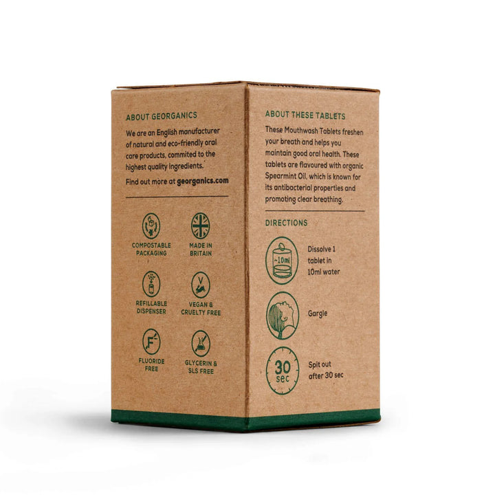 Georganics Mouthwash Tablets - Spearmint