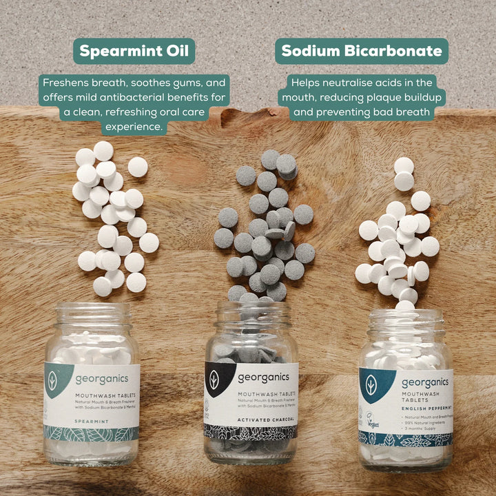 Georganics Mouthwash Tablets - Spearmint