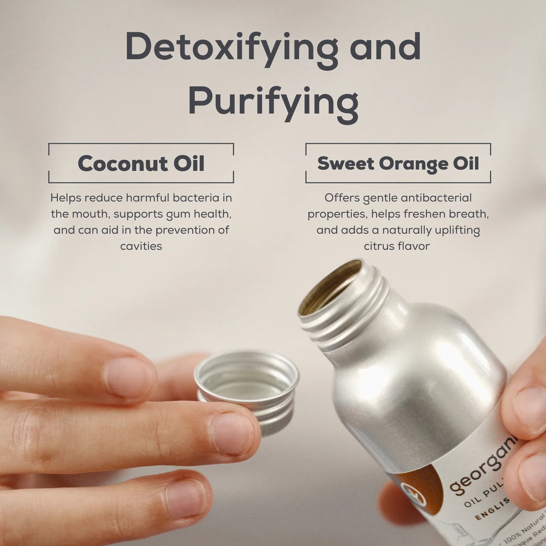 Georganics Oil Pulling Mouthwash - Sweet Orange