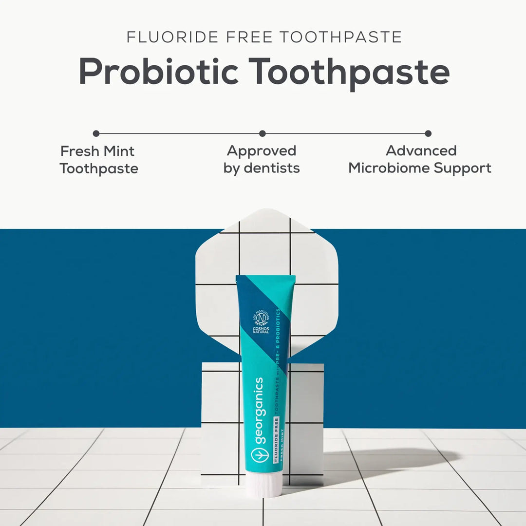 Georganics Prebiotic &amp; Probiotic Hydroxyapatite Toothpaste - Fluoride Free