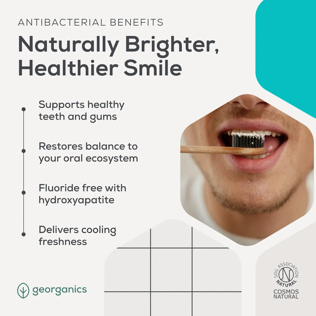 Georganics Prebiotic &amp; Probiotic Hydroxyapatite Toothpaste - Fluoride Free