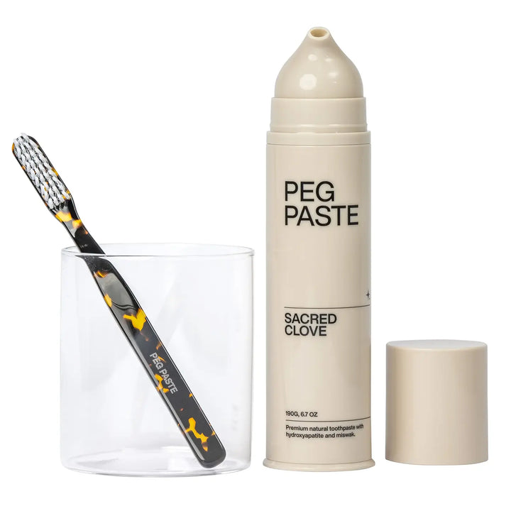 Peg Paste Toothbrush - Tortoiseshell 3