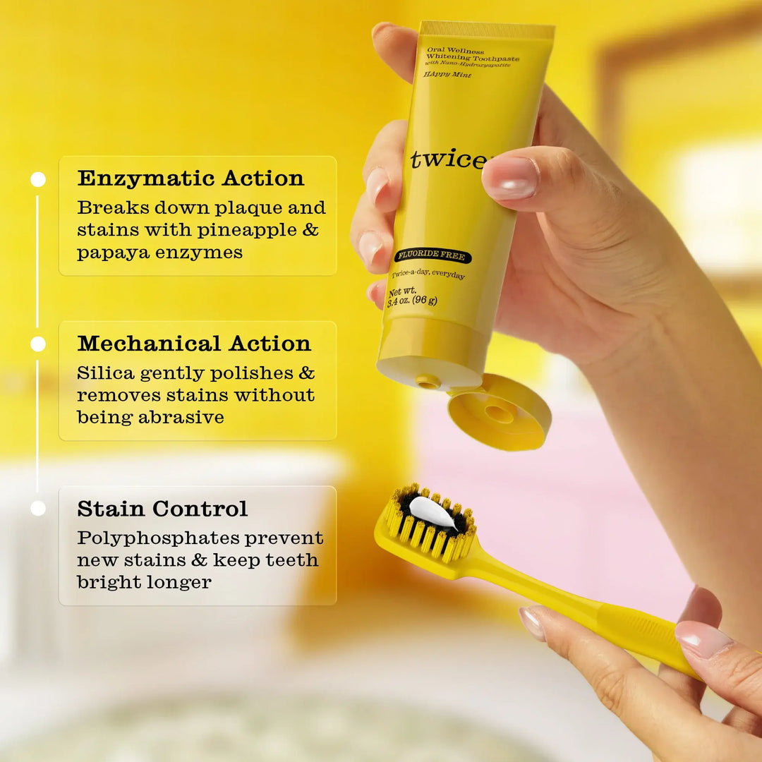 Twice Happy Mint toothpaste 96g 3.4oz tube available in Australia at Toothpasteology