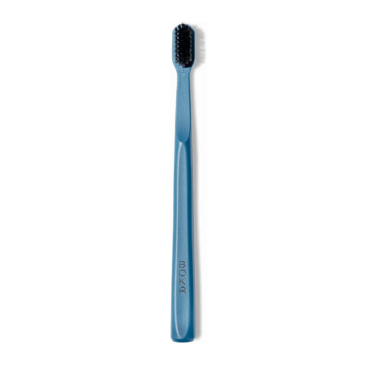Boka Classic Toothbrush with Extra Soft Activated Charcoal Bristles - Blue