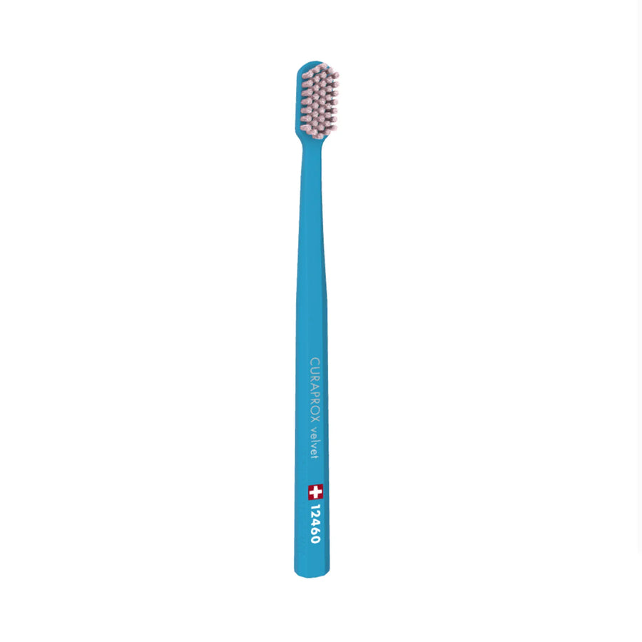 Curaprox Toothbrush - CS 12460 Velvet - Light Blue/Pink