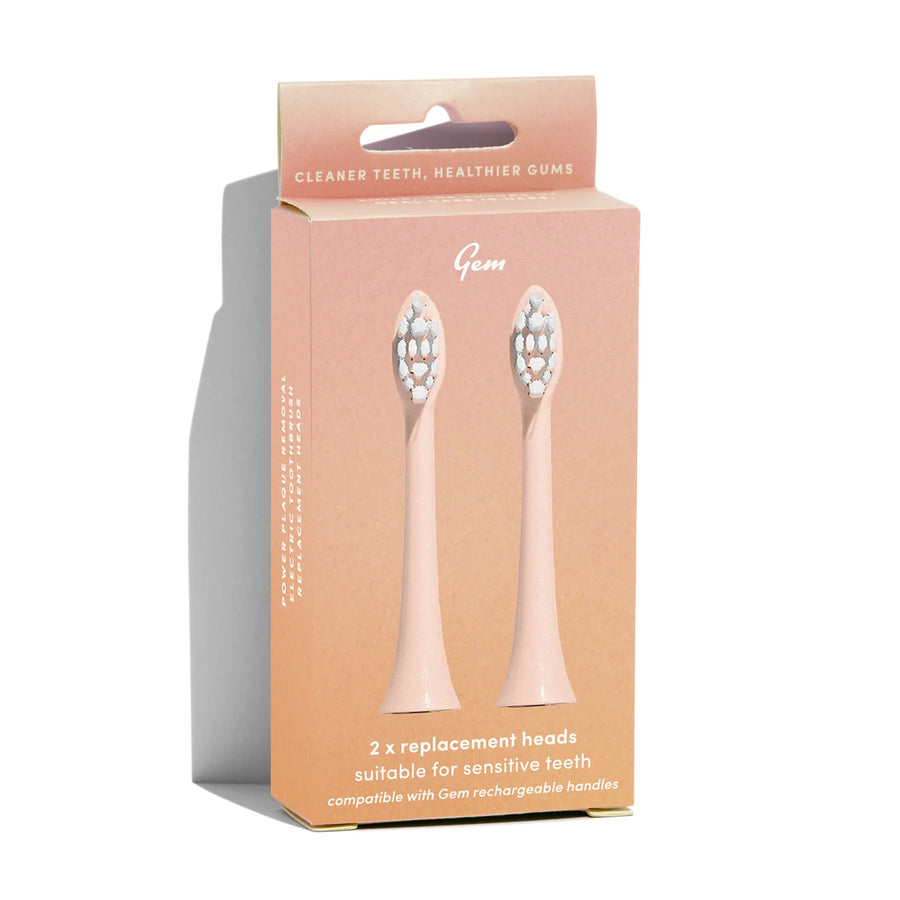 GEM Electric Toothbrush Replacement Heads - Watermelon